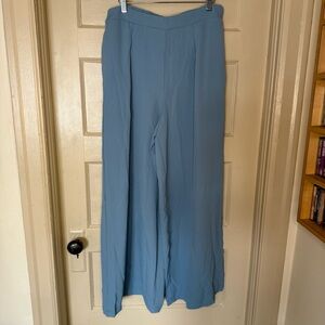 HALARA Blue High-Waist Wide Leg Flowy Pants